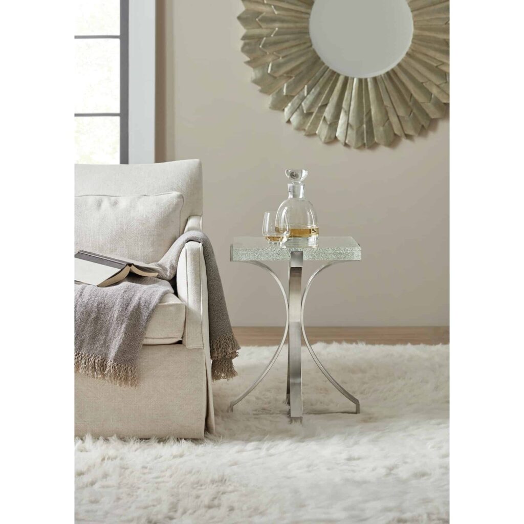 Glass Pedestal End Table - Image 4