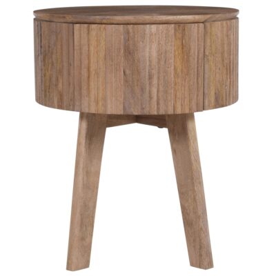 Balark Round 1 Drawer Accent Table in Natural 11 Balark Round 1 Drawer Accent Table in Natural 501-071NAT 501 071NAT 3