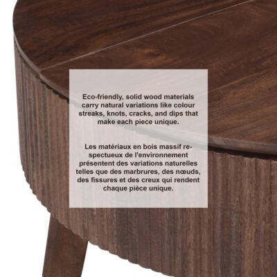Balark Round 1 Drawer Accent Table in Walnut 14 Balark Round 1 Drawer Accent Table in Walnut 501-071WAL 501 071WAL 6