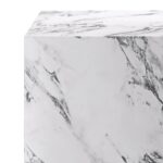 Artemis Contract Grade Square Accent Table in Bulgari White 501-079BWT_SQR 501 079BWT SQR 3