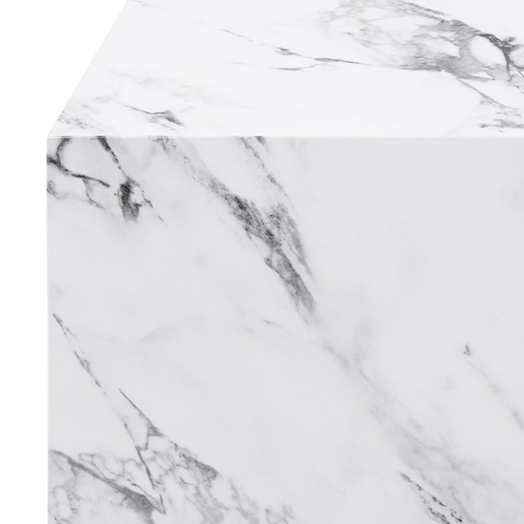 Artemis Contract Grade Square Accent Table in Bulgari White - Image 7