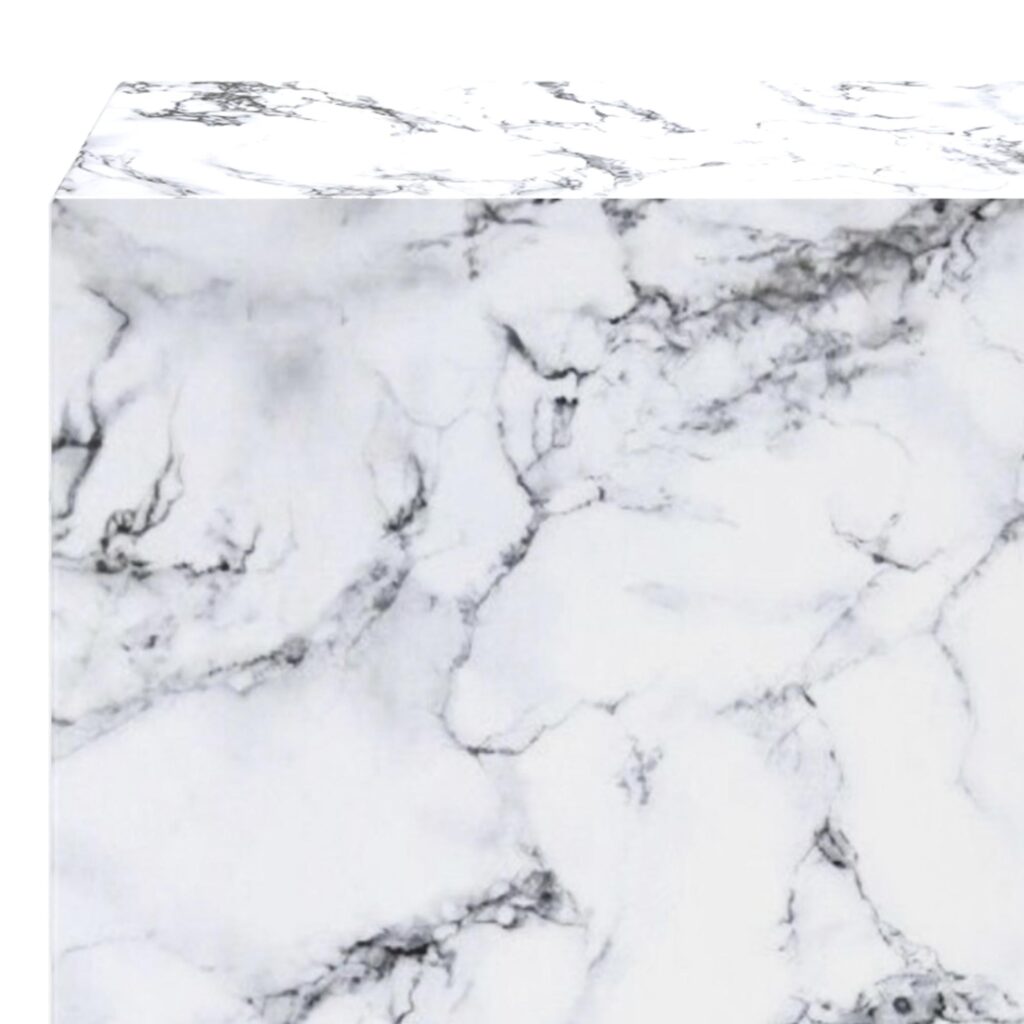 Artemis Contract Grade Tall Accent Table in Bulgari White - Image 5