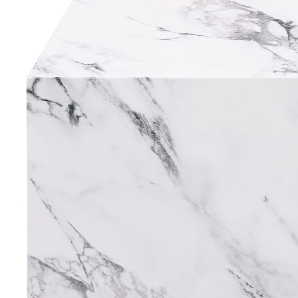 Artemis Contract Grade Tall Accent Table in Bulgari White - Image 7