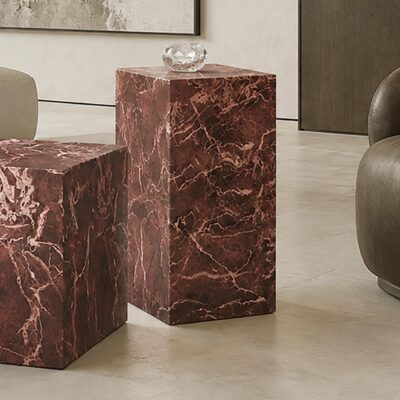 Artemis Tall Accent Table in Red Levanto 501-079RD_TAL 501 079RD TAL 1