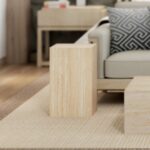 Artemis Contract Grade Tall Accent Table in Travertine 501-079TR_TAL 501 079TR TAL 1