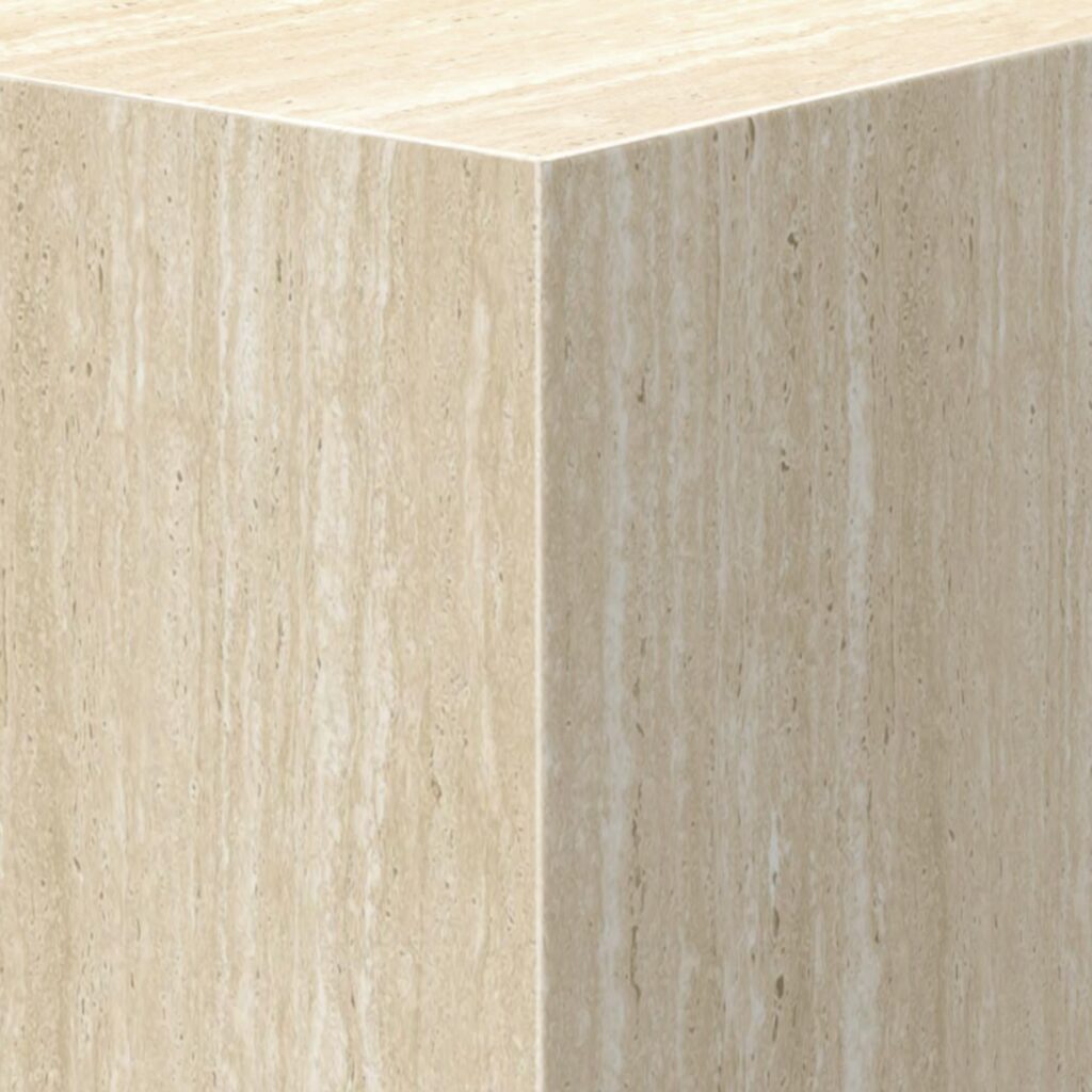Artemis Contract Grade Tall Accent Table in Travertine - Image 3