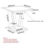 Forna Accent Table in Natural and Black 501-161NAT 501 161NAT LD