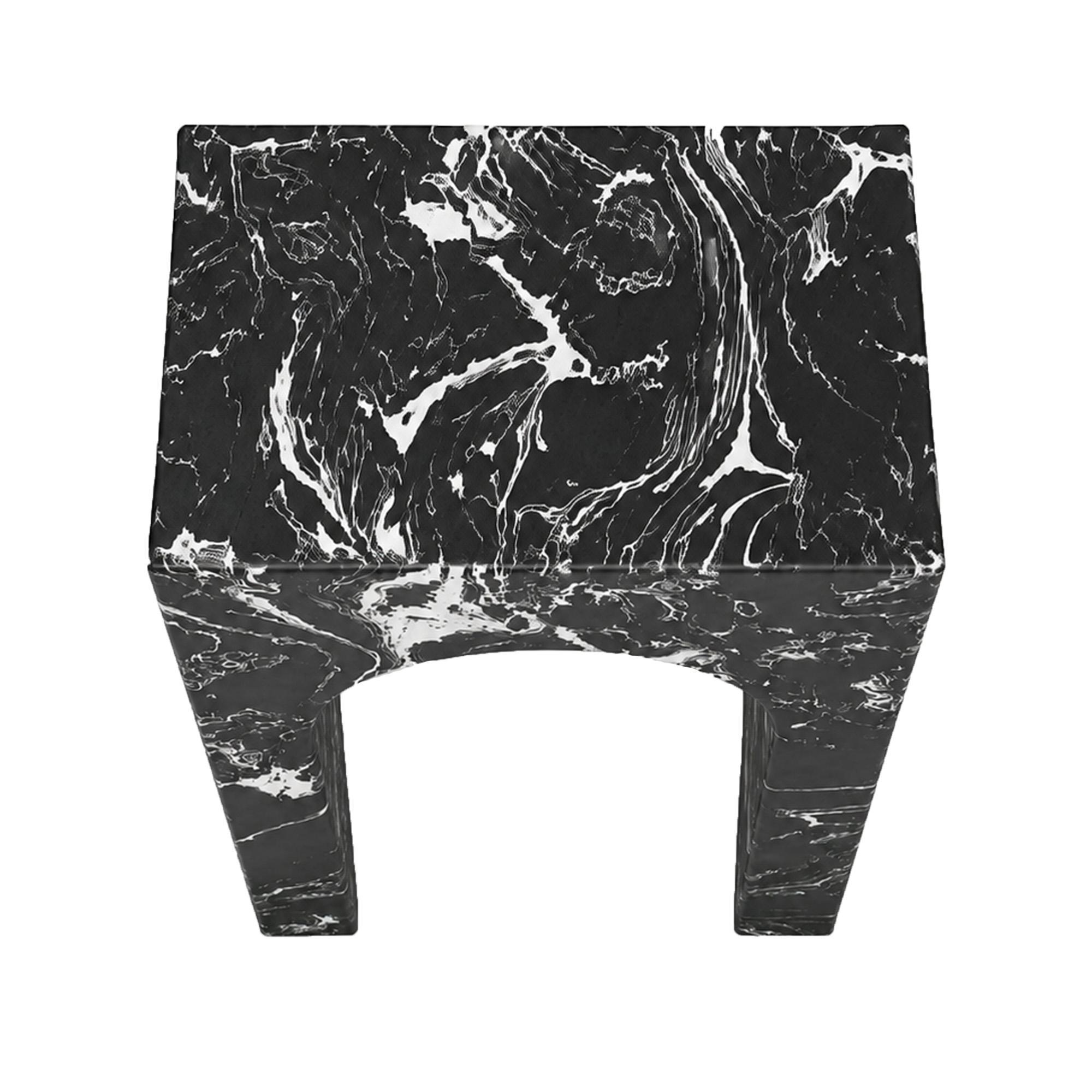 Atticus Square Accent Table in Napoleon Black 4 Atticus Square Accent Table in Napoleon Black - Image 4