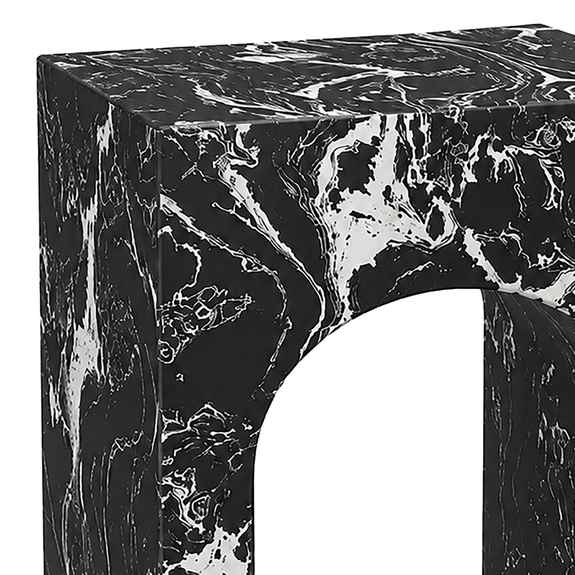 Atticus Square Accent Table in Napoleon Black 6 Atticus Square Accent Table in Napoleon Black - Image 6
