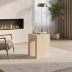 Atticus Contract Grade Accent Table in Travertine 501-193TR 501 193TR 1