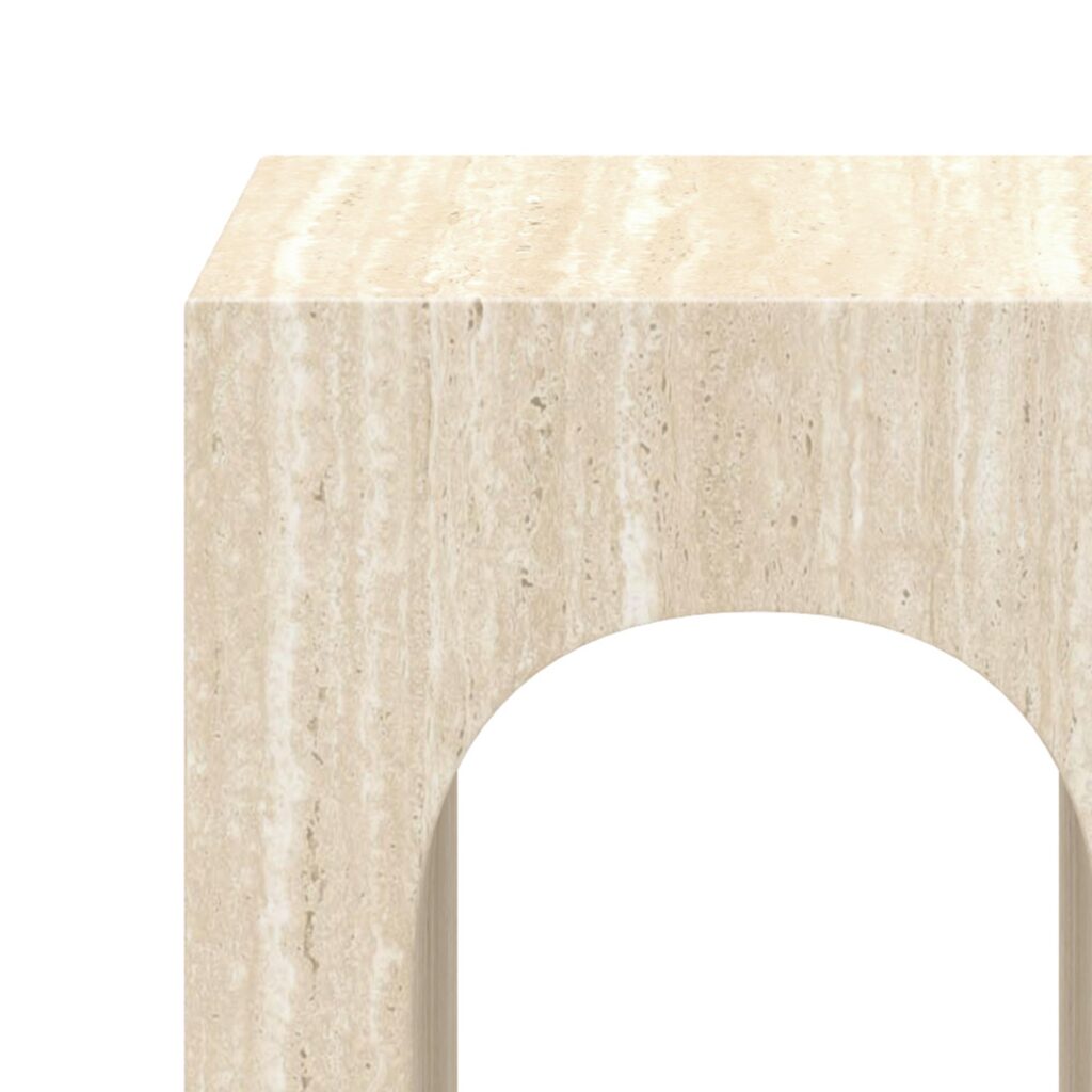 Atticus Contract Grade Accent Table in Travertine - Image 7