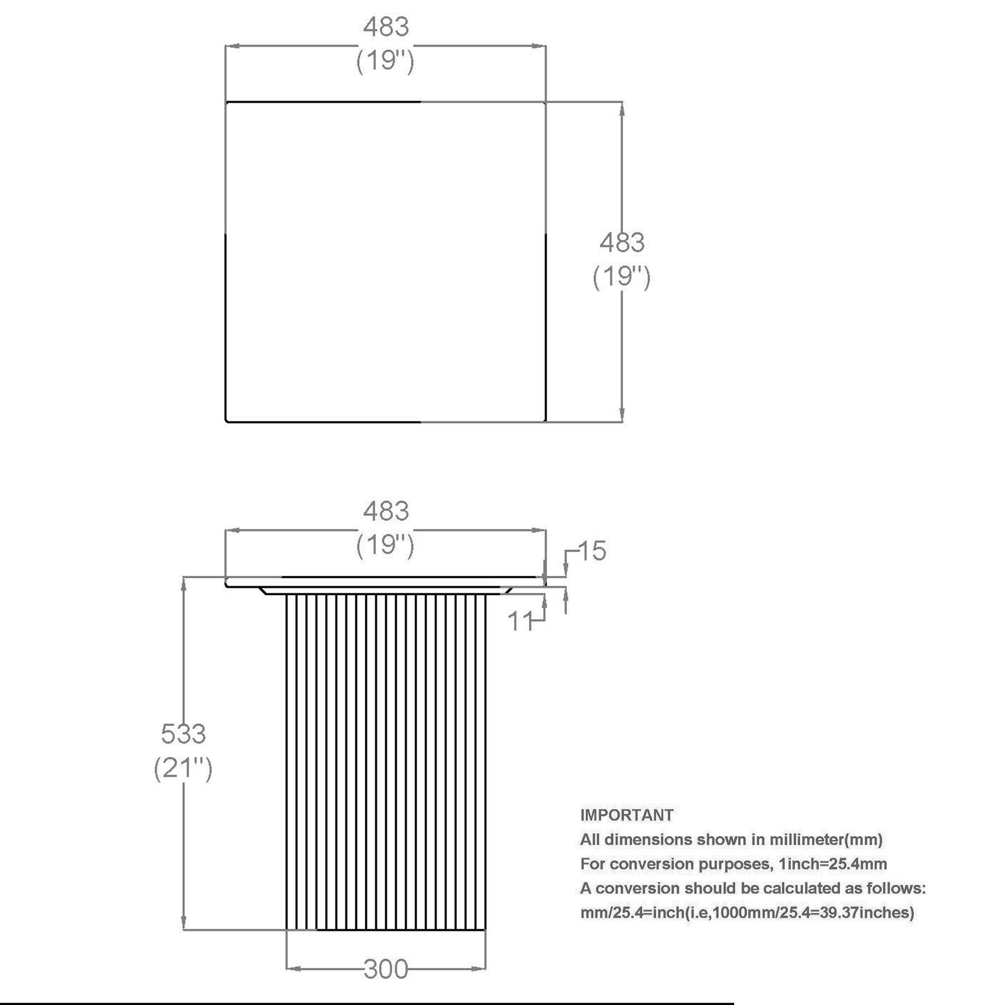 Roland Square Accent Table in White 8 Roland Square Accent Table in White - Image 8
