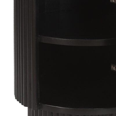 Reyna Round Accent Table with Storage in Black and White 12 Reyna Round Accent Table with Storage in Black and White 501-248BLK 501 248BLK 4