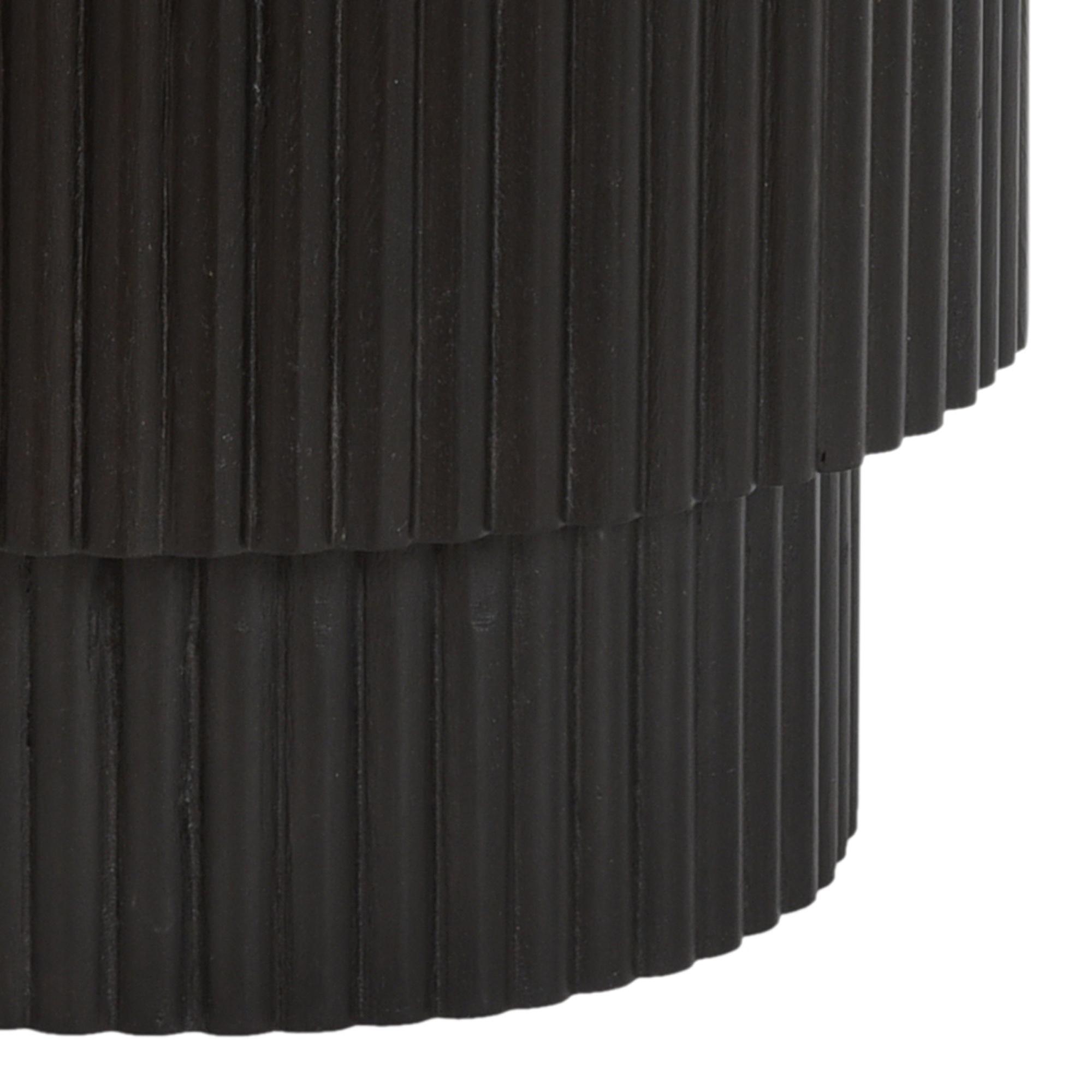 Reyna Round Accent Table with Storage in Black and White 7 Reyna Round Accent Table with Storage in Black and White - Image 7