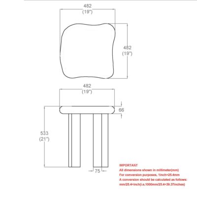 Zaloa Organic Accent Table in Dark Walnut 501-272DWT 501 272DWT LD