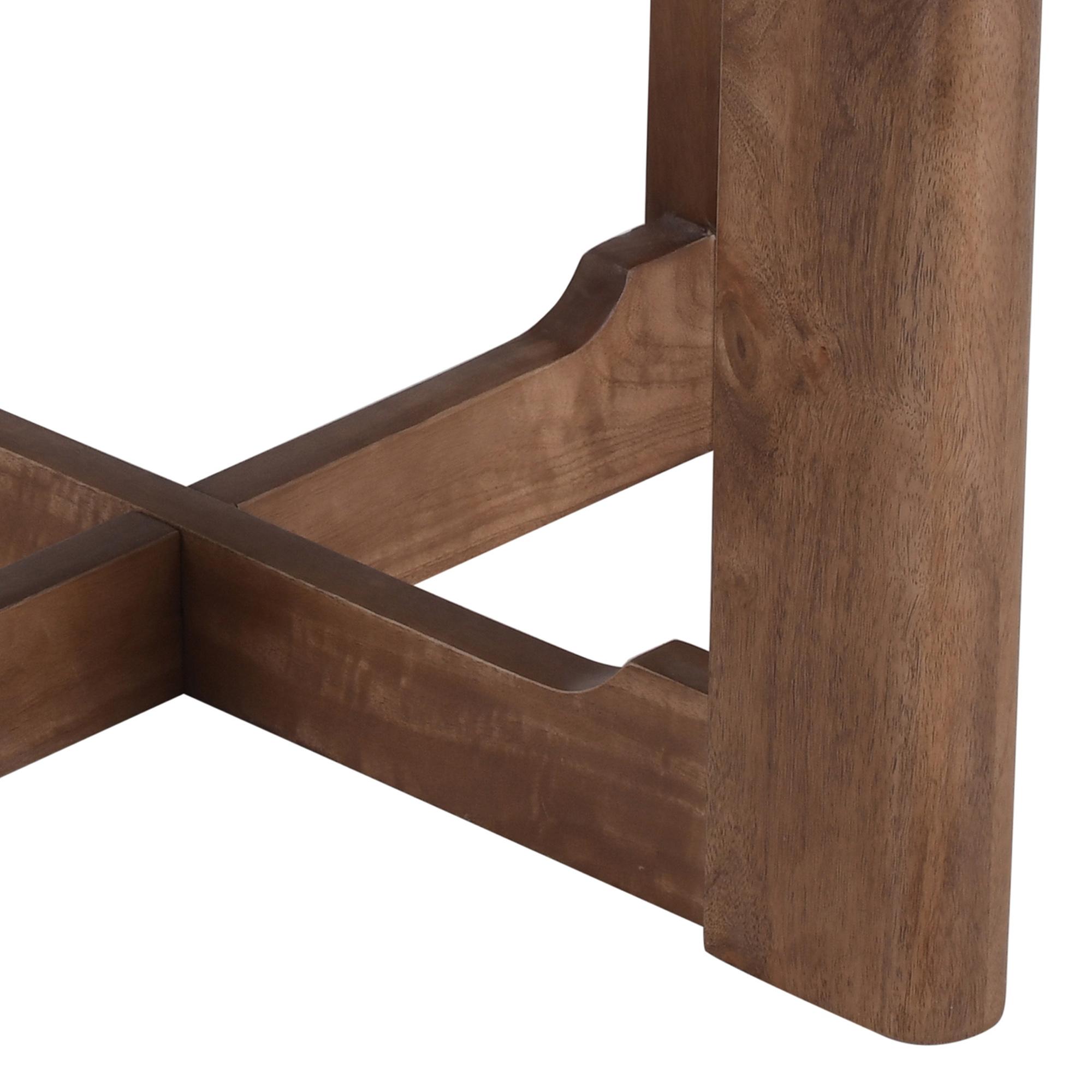 Merano Square Accent Table in Mocha and Walnut 5 Merano Square Accent Table in Mocha and Walnut - Image 5