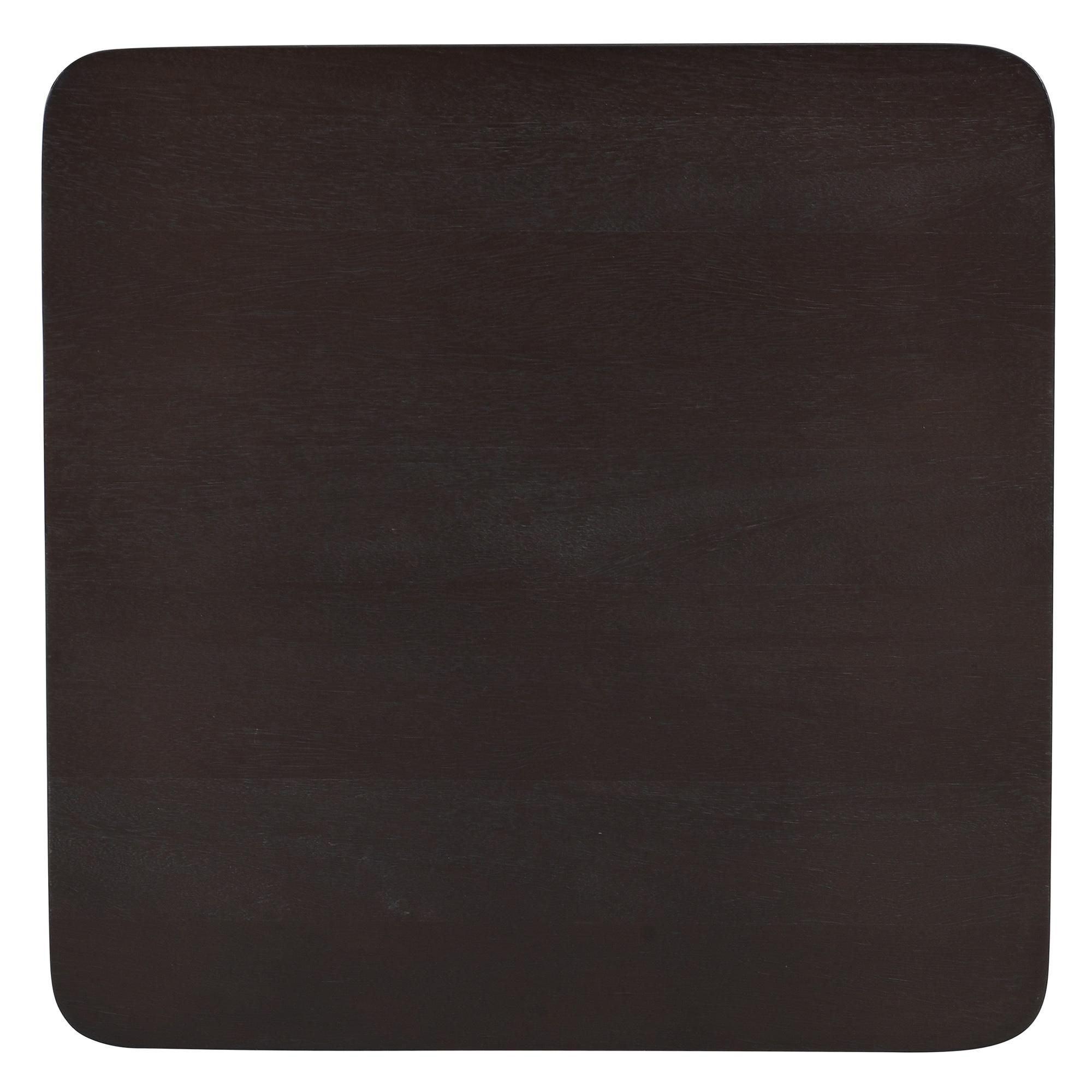 Merano Square Accent Table in Mocha and Walnut 6 Merano Square Accent Table in Mocha and Walnut - Image 6