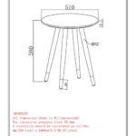 Emery Round Accent Table in White and Black 501-294WT 501 294WT LD