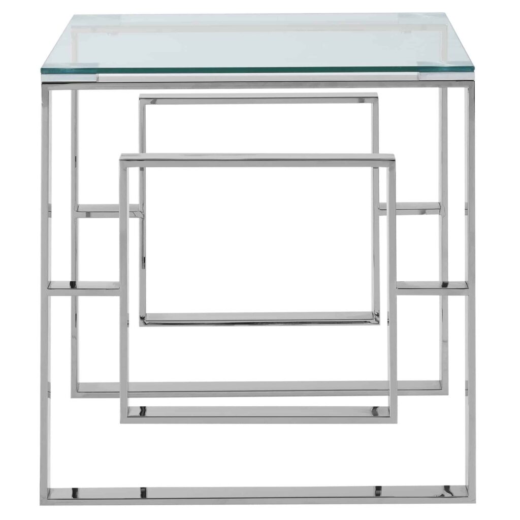 Eros Accent Table in Silver - Image 3