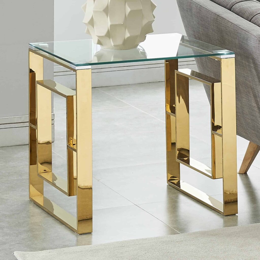 Eros Accent Table in Gold 501-482GL 501 482GL 1