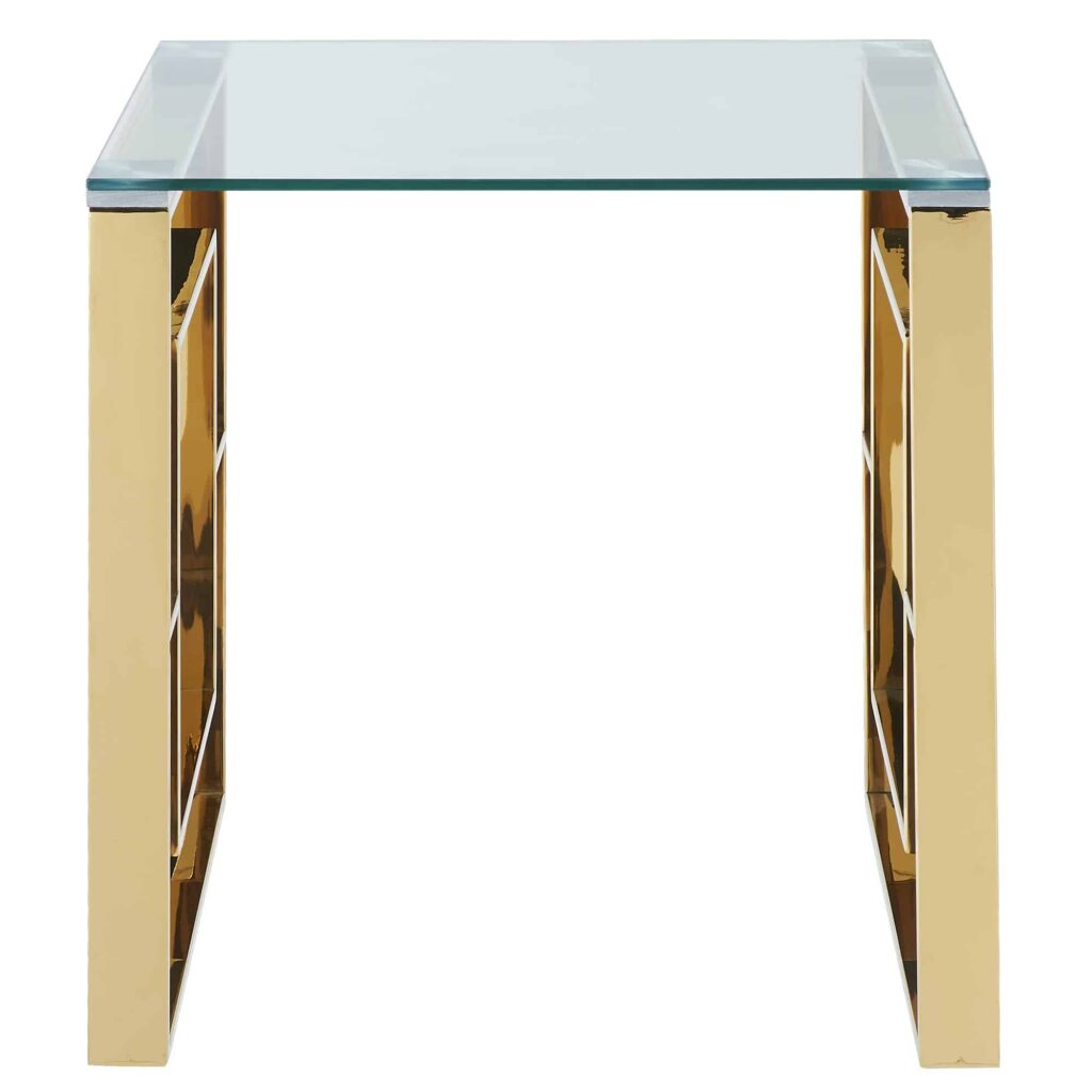 Eros Accent Table in Gold - Image 3