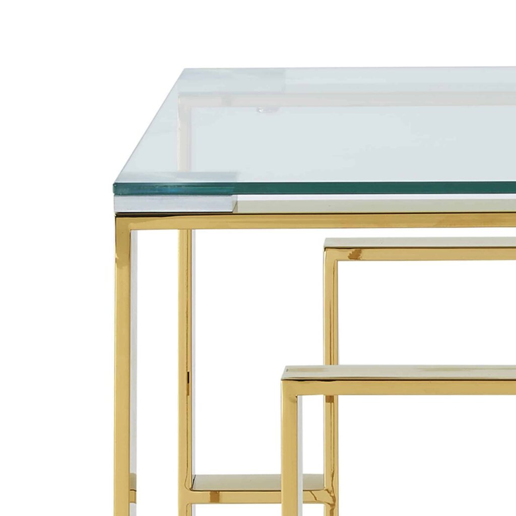 Eros Accent Table in Gold - Image 7