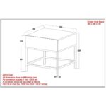 Ojas Accent Table in Natural Burnt and Black 501-513NT 501 513NT LD