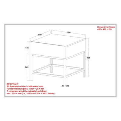 Ojas Accent Table in Natural Burnt and Black 15 Ojas Accent Table in Natural Burnt and Black 501-513NT 501 513NT LD