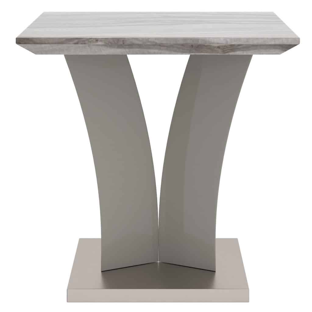 Napoli Accent Table in Light Grey - Image 3