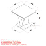 Napoli Accent Table in Light Grey 501-545GY 501 545GY LD