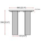 Jilsa Accent Table in Black 501-551BLK 501 551BLK LD