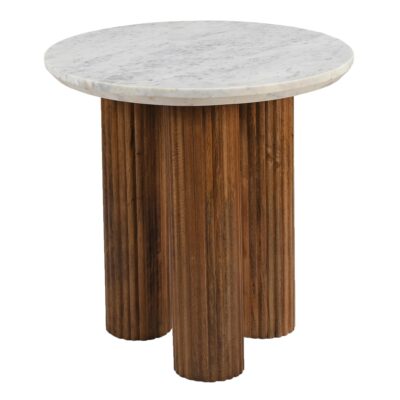 Jilsa Accent Table in Walnut & White 501-551WAL 501 551WAL 2