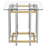 Florina Accent Table in Silver and Gold 501-561CH 501 561CH 2