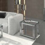 Estrel Large Accent Table in Silver 501-630CH_L 501 630CH L 1