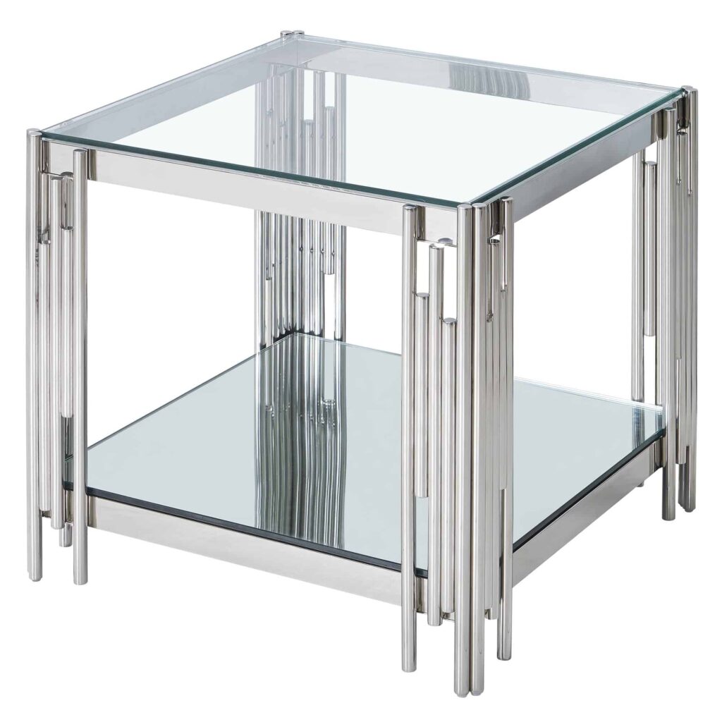 Estrel Large Accent Table in Silver - Image 5