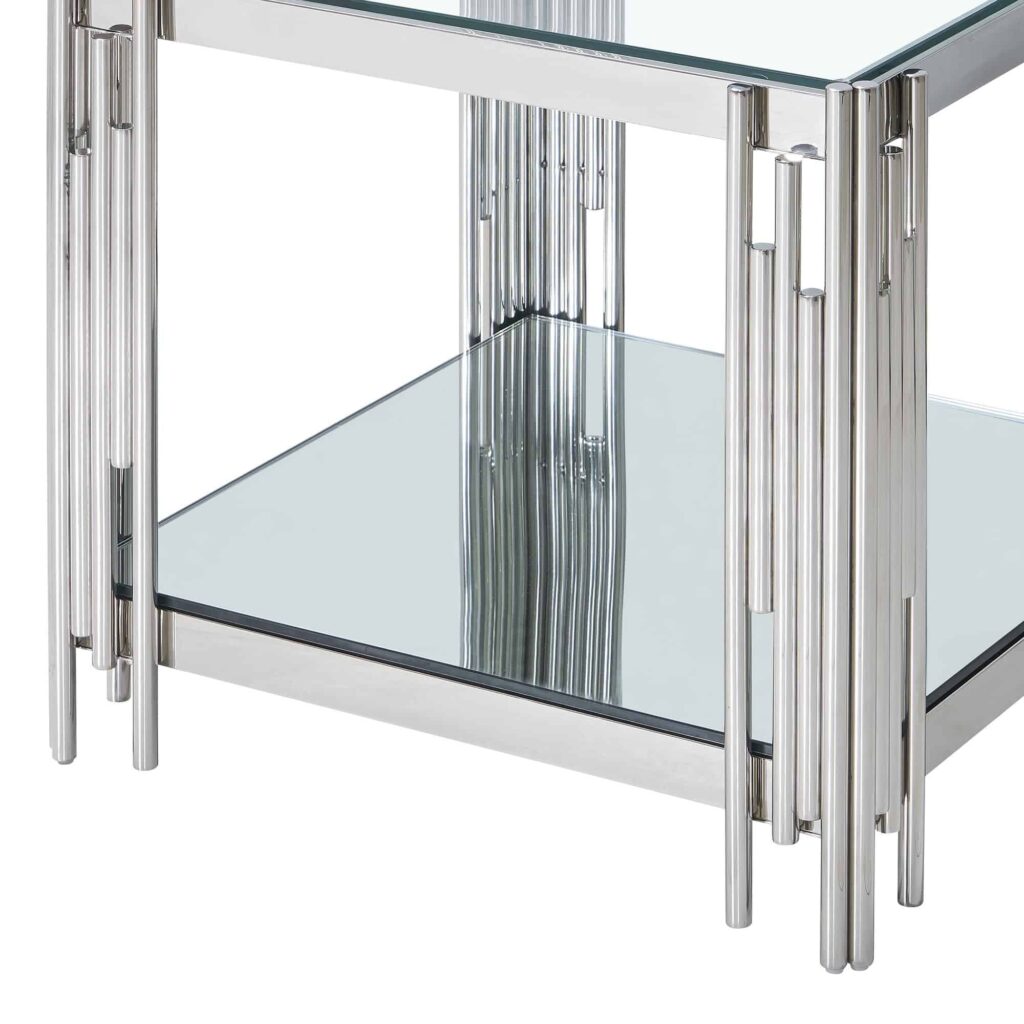 Estrel Large Accent Table in Silver - Image 7
