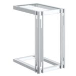 Estrel Small Accent Table in Silver 501-630CH_S 501 630CH S 2