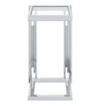 Estrel Small Accent Table in Silver 501-630CH_S 501 630CH S 4