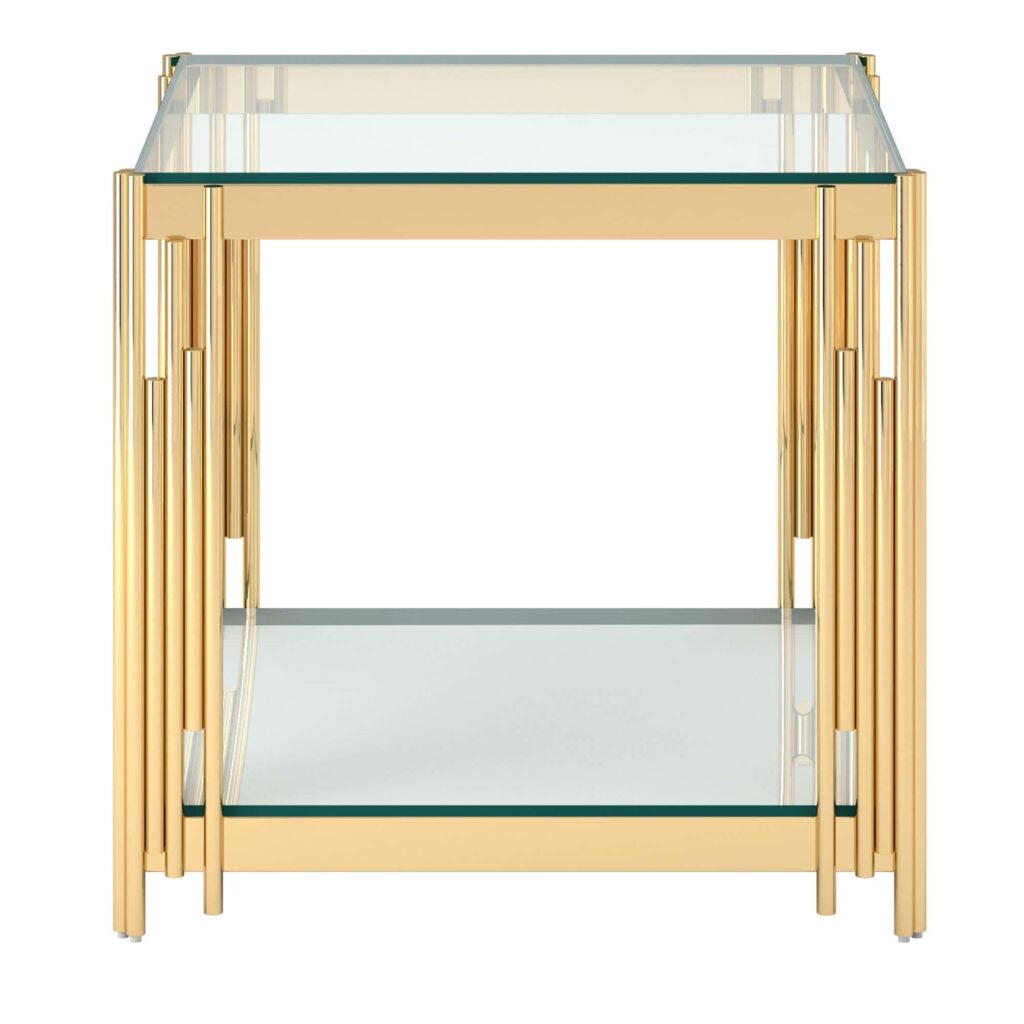 Estrel Large Accent Table in Gold - Image 3