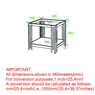 Estrel Large Accent Table in Gold 501-630GL_L 501 630GL L LD
