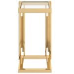 Estrel Small Accent Table in Gold 501-630GL_S 501 630GL S 4