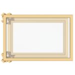 Estrel Small Accent Table in Gold 501-630GL_S 501 630GL S 5