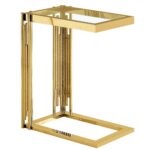 Estrel Small Accent Table in Gold 501-630GL_S 501 630GL S 6