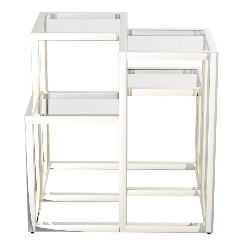 Casini Accent Table in Silver - Image 3