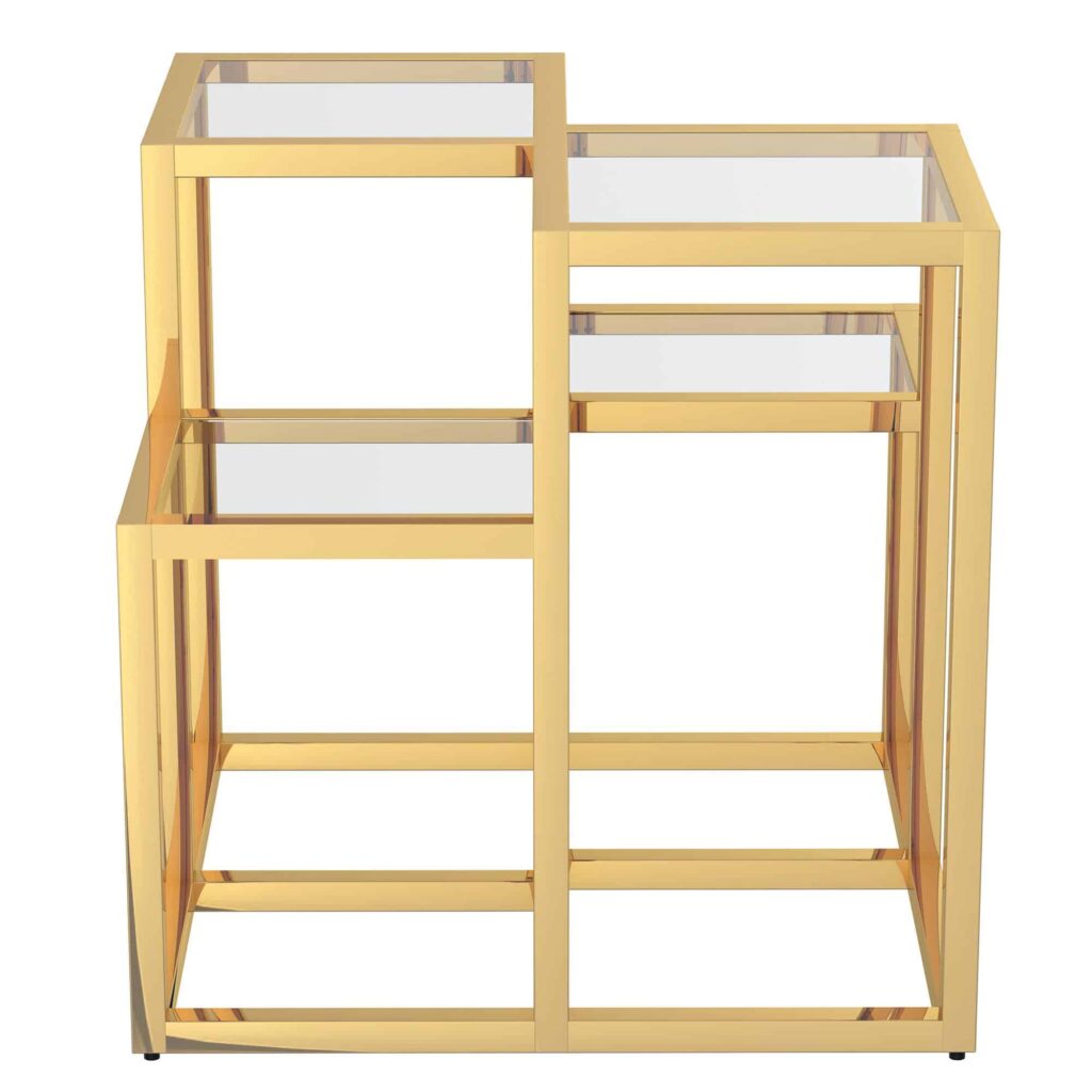 Casini Accent Table in Gold - Image 3