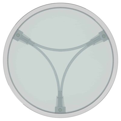 Strata Accent Table in Chrome 501-746 501 746 4