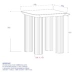 Sangra Accent Table in Black 501-751BLK 501 751BLK LD