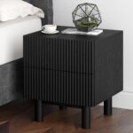 Sangra 2 Drawer Accent Table in Black 501-751DR_BLK 501 751DR BLK 1