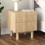 Sangra 2 Drawer Accent Table in Natural 501-751DR_NAT 501 751DR NAT 1
