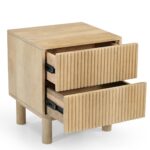 Sangra 2 Drawer Accent Table in Natural 501-751DR_NAT 501 751DR NAT 2
